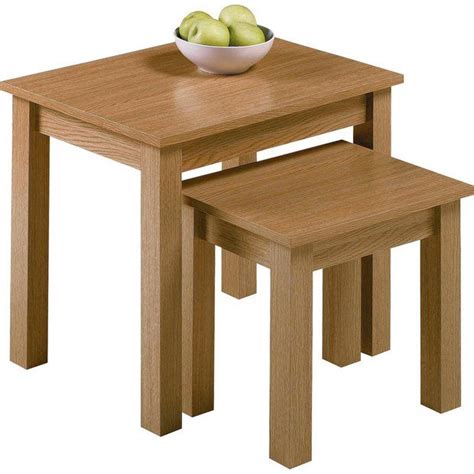 Buy Habitat Nest of 2 Tables - Oak Effect | Nest of tables | Argos | Argos home, Table, Oak ...