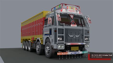 ArtStation - Tata 4823-16 (Indian Truck)