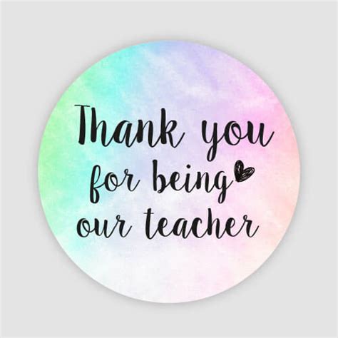 Thank You Teacher Stickers, Labels │ Sticker Holic