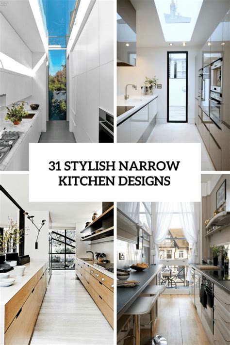 31 Stylish And Functional Super Narrow Kitchen Design Ideas - DigsDigs