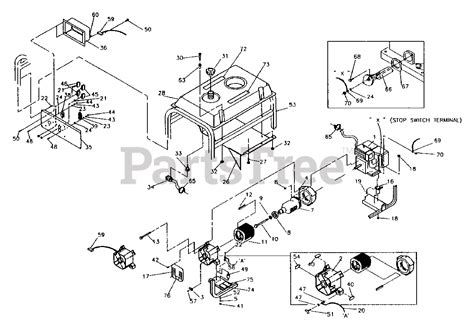 Generac SVP5000 (9884-0) - Generac 5000 Watt Portable Generator Generator Parts Lookup with ...