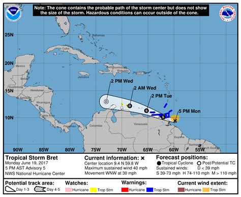 Tropical Storm “Bret” forms, threatens Trinidad and Tobago, Venezuela and Windward Islands - The ...