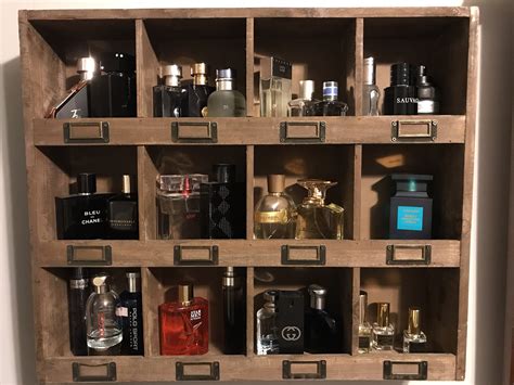 My new cologne display rack : fragrance