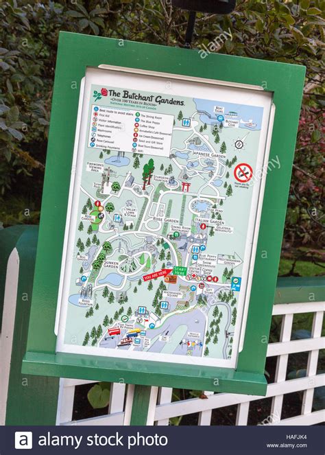 Butchart Gardens Map - Home Decor