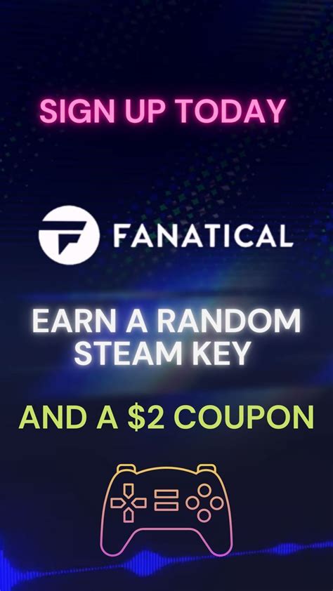 FREE Steam key and a $2 Fanatical coupon Promotion Code, Coupons, Ads, Gaming, Free, Sign ...