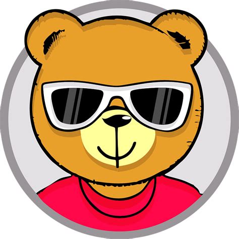 Download Teddy Bear, Sunglasses, Glasses. Royalty-Free Vector Graphic ...