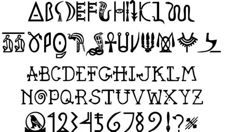 11 Ancient Egyptian Fonts Images - Egyptian Font, Ancient Roman Font Styles and Ancient Egyptian ...