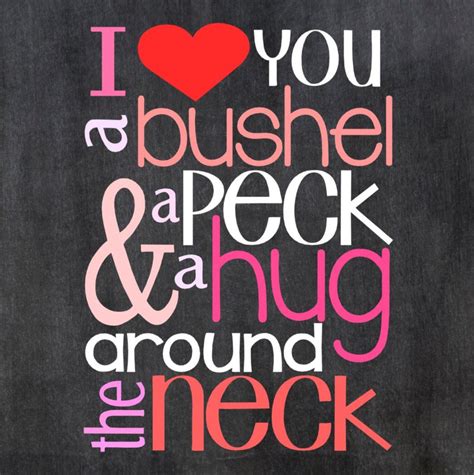 I love you a bushel and a peck a hug around the neck song Wood Sign 12 x 12 Pillow Stencil #197 ...