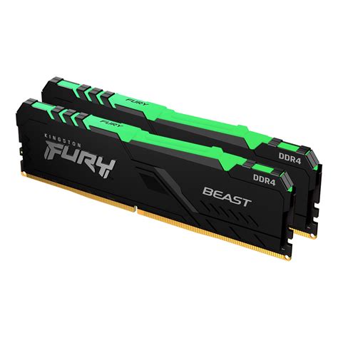 16GB Kingston FURY Beast RGB 3600MHz DDR4 Dual Memory Kit (2 x 8GB)