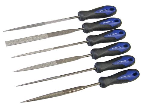 Precision Diamond Needle File Set - 6 Piece | FaithfullTools.com