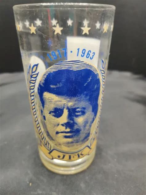 JFK VINTAGE MEMORIAL Drinking Glass 1963 John F Kennedy "Ask Not What Your $9.95 - PicClick