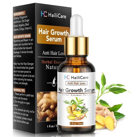 Natural Ginger Extract Hair Growth Oil Serum Herbal Hair | Etsy