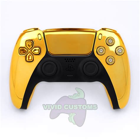 Custom PS5 Controller Gold Chrome Bullet Mod Sony Playstation - Etsy