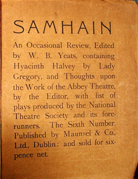 Samhain, Singing the Praises of Ireland, Special Collections, University of Otago, New Zealand