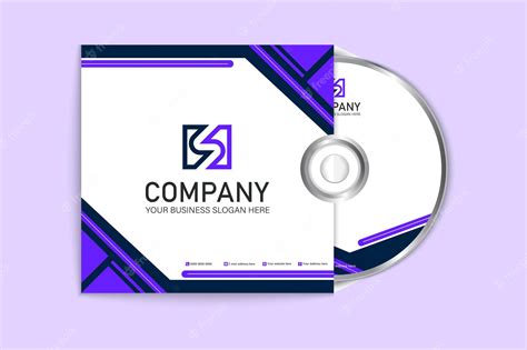 Premium Vector | Corporate official CD cover and label design