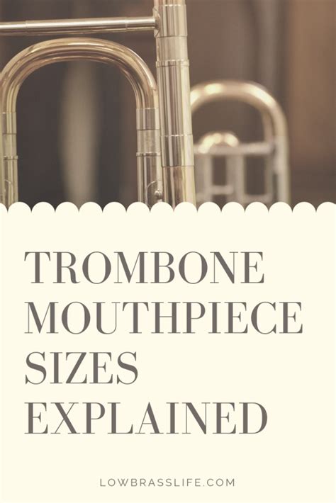 Trombone Mouthpiece Sizes Explained - Low Brass Life