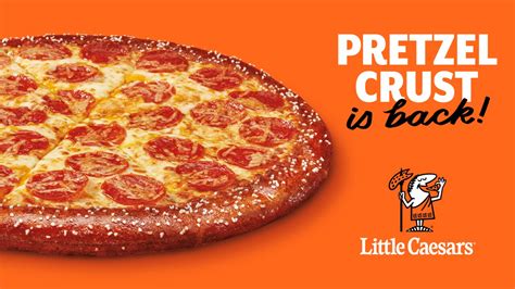 Little Caesars announces return of pretzel crust pizza