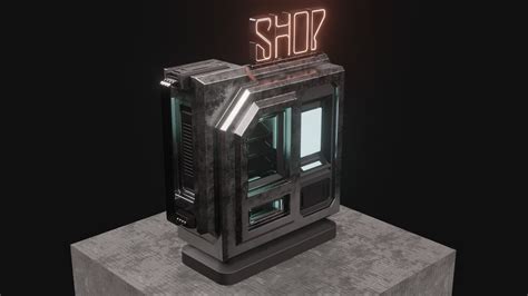 SCI-FI SHOP-VENDING MACHINE 3D model | CGTrader