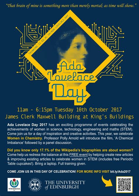 Ada Lovelace Day 2017 flyer – Ada Lovelace Day 2017