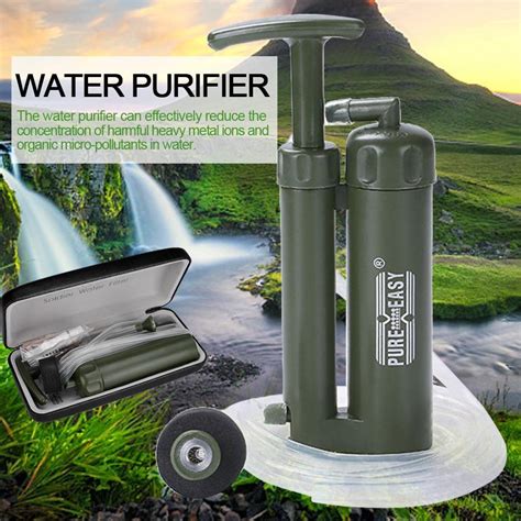 Emergency Life Survival Portable Water Purifier for Camping / Hiking