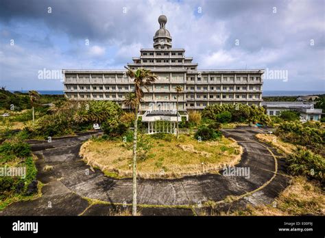 Abandoned Hotel on the island of Hachijojima, Tokyo, Japan Stock Photo ...