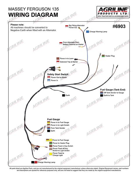 Massey 135 Wiring Diagram Pdf | Massey ferguson, Diagram, Alternator