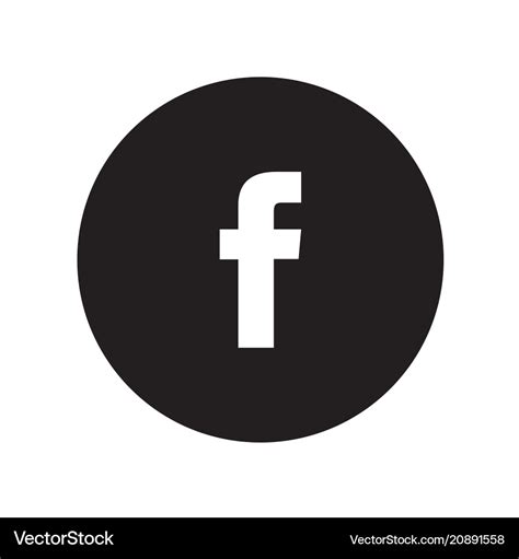 Facebook icon Royalty Free Vector Image - VectorStock