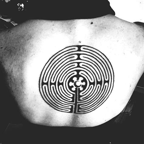 Labyrinth Tattoo Precision Geometric | Labyrinth tattoo, Triangle ...