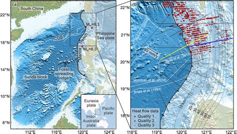 Tectonic setting of the northern Manila Trench (NMT) subduction zone.... | Download Scientific ...