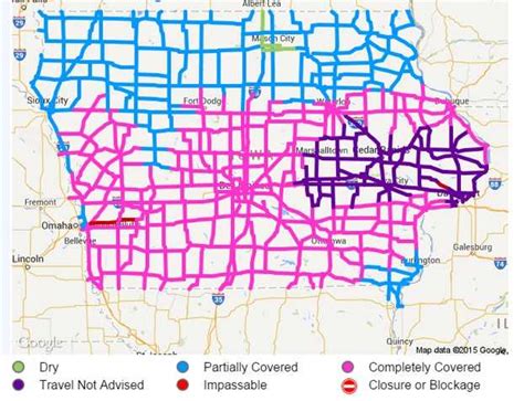 Iowa 511 Road Conditions Map - United States Map