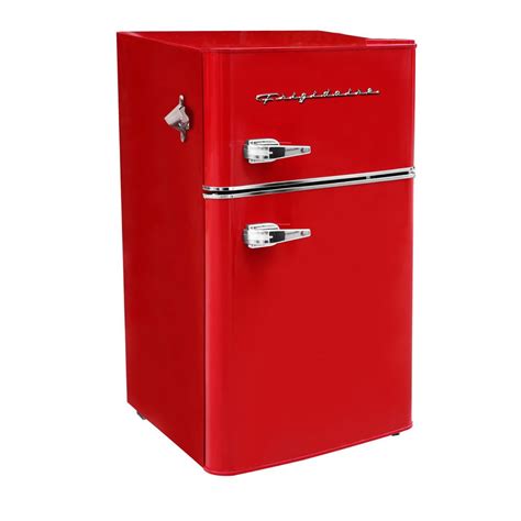 Frigidaire Retro 3.2 Cu ft Two Door Compact Refrigerator with Freezer, Red - Walmart.com