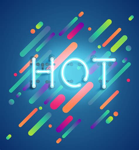 Neon word on colorful background, vector illustration 492830 Vector Art ...