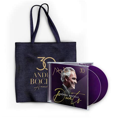 Andrea Bocelli: Duets - 30th Anniversary Signed CD + 30th Anniversary ...