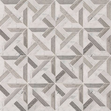 Art deco geometric marble tiles texture seamless 21154