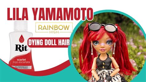 Dyeing Rainbow High Doll Hair | Lila Yamamoto #rainbowhighdolls # ...