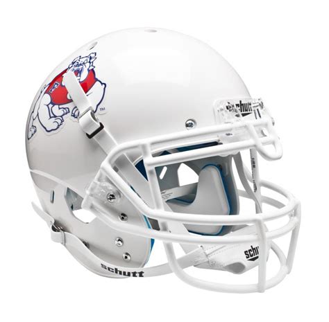 Fresno State White Helmet Authentic by Schutt | Sports Memorabilia!