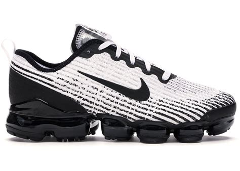 Nike Air VaporMax Flyknit 3 White Black (GS) | Nike air, Nike air ...