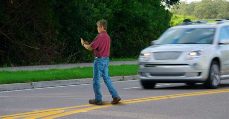 Pedestrians Should Not Walk On The Road