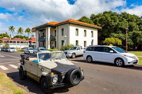 Lahaina, Maui, Hawaii November 8, 2023: a Car Parked on the Street on a ...