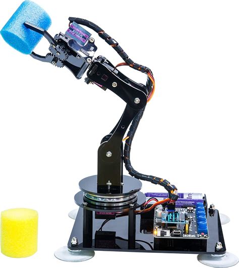 Adeept Robot Arm 5-DOF 5Axis Robotic Arm Kit Compatible with Arduino IDE | Programmable Robot ...