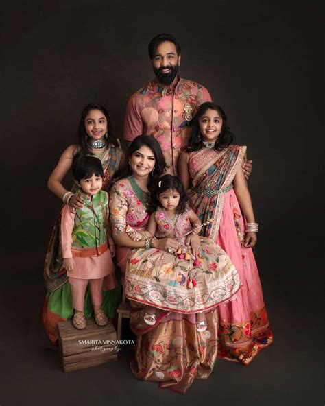 2021 Ugadi : Vishnu Manchu family looking adorable in Traditional outfits! | Fashionworldhub