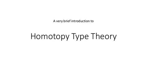 Intoduction to Homotopy Type Therory