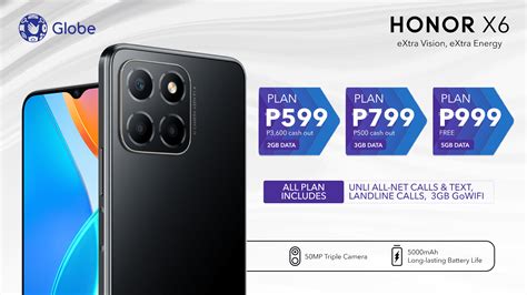 The HONOR X6 is now available via Globe's postpaid plans