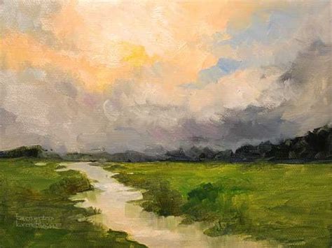 Peaceful Stream - impressionist landscape oil painting - Karen Winters | Impressionism ...