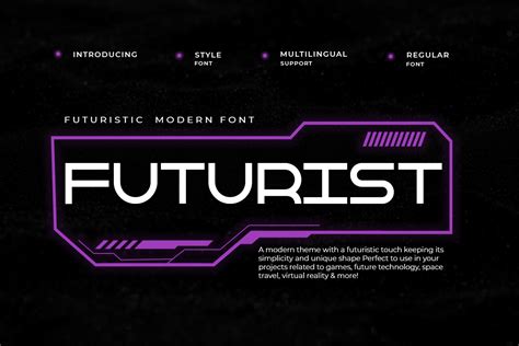 Futurist Modern Futuristic Font - Font Kong