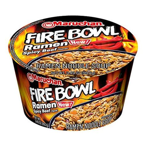 Maruchan Bowl Fire Bowl, Spicy Beef Flavor, Pack of 6 - Walmart.com ...