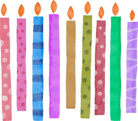 Birthday Candles Transparent Png Clip Art Image Free Image Png