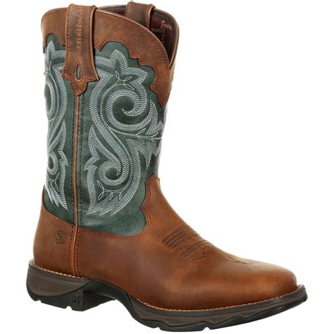 Durango Women's Lady Rebel WP Western Boots - Brown Evergreen | elliottsboots