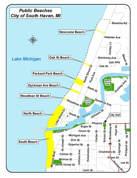 South Haven Michigan Map - Map Of Western Hemisphere