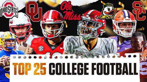 College Football Top 25 Predictions